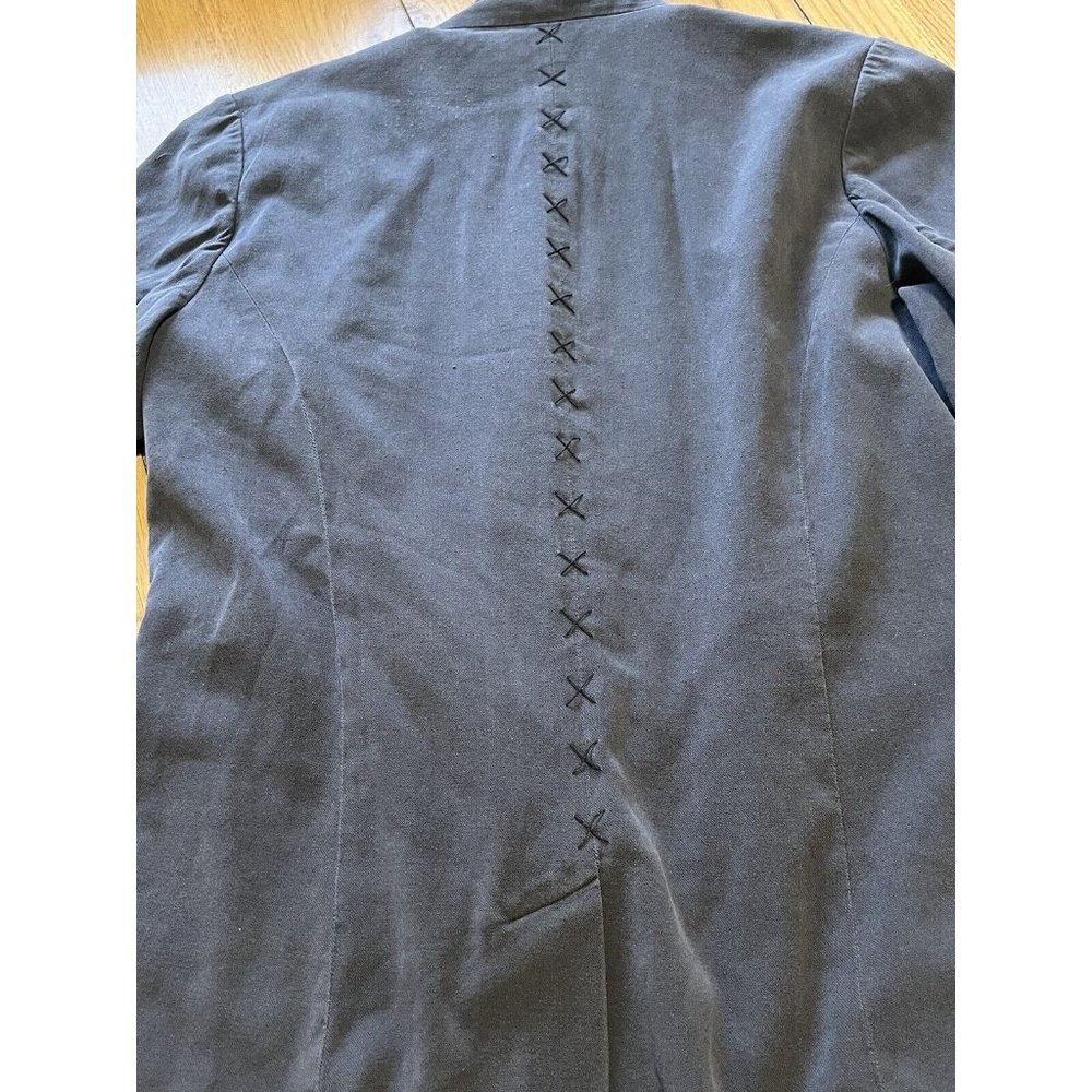 GoSilk Go Silk Women's Size 6‎ Moto Jacket Zip Up Pockets & Sleeves Mob Wife - Picture 12 of 16